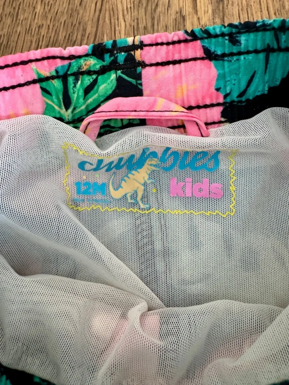 Chubbies Midnight Flowers Swim Trunks Baby‎ Boy Size 12 Months I